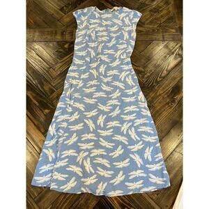 Loft Petite Spring Lightweight Butterfly Dress Women OOP Fairy Easter Cruise